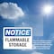 Signmission Flammable Storage OSHA Notice Sign, Vinyl Decal, 7in W x 5in L, 2PK OS-2PACK-NS-D-57-L-12782 - alternate 3